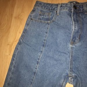 Boohoo blue mom jeans